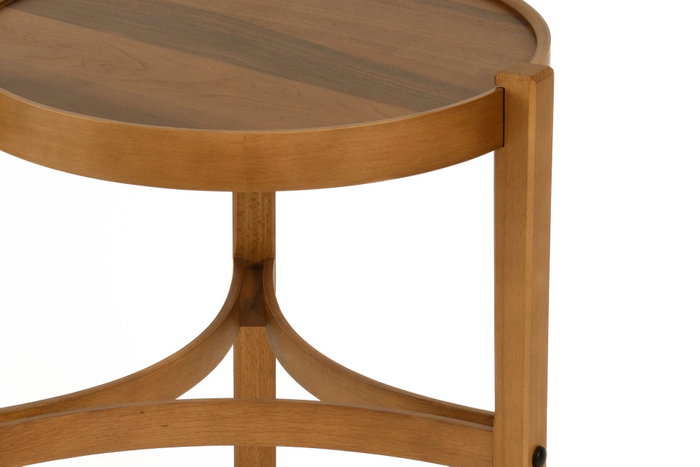 Hanah Home Juego de Mesas Apilables Ren 2 - Walnut v2